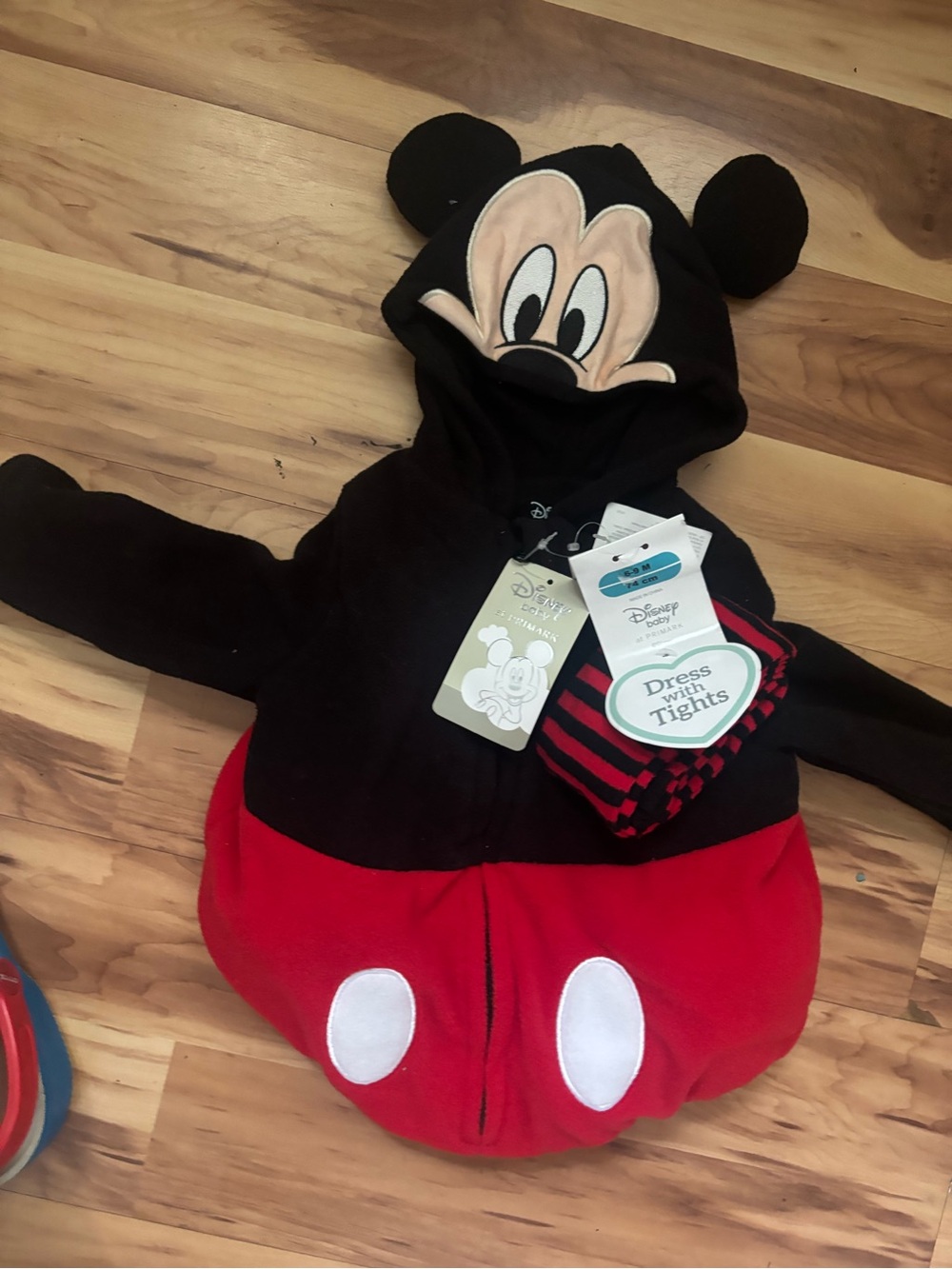 Disney Plush Black, Red, White & Yellow Mouse Costume - Picture 7 of 8